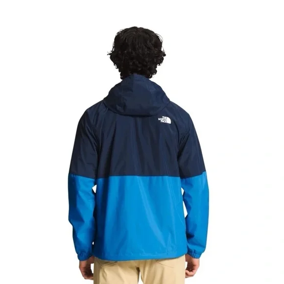 NWT THE NORTH FACE Antora Rain Hoodie Mens Jacket Summit Navy/Super Sonic Blue - Picture 2 of 12